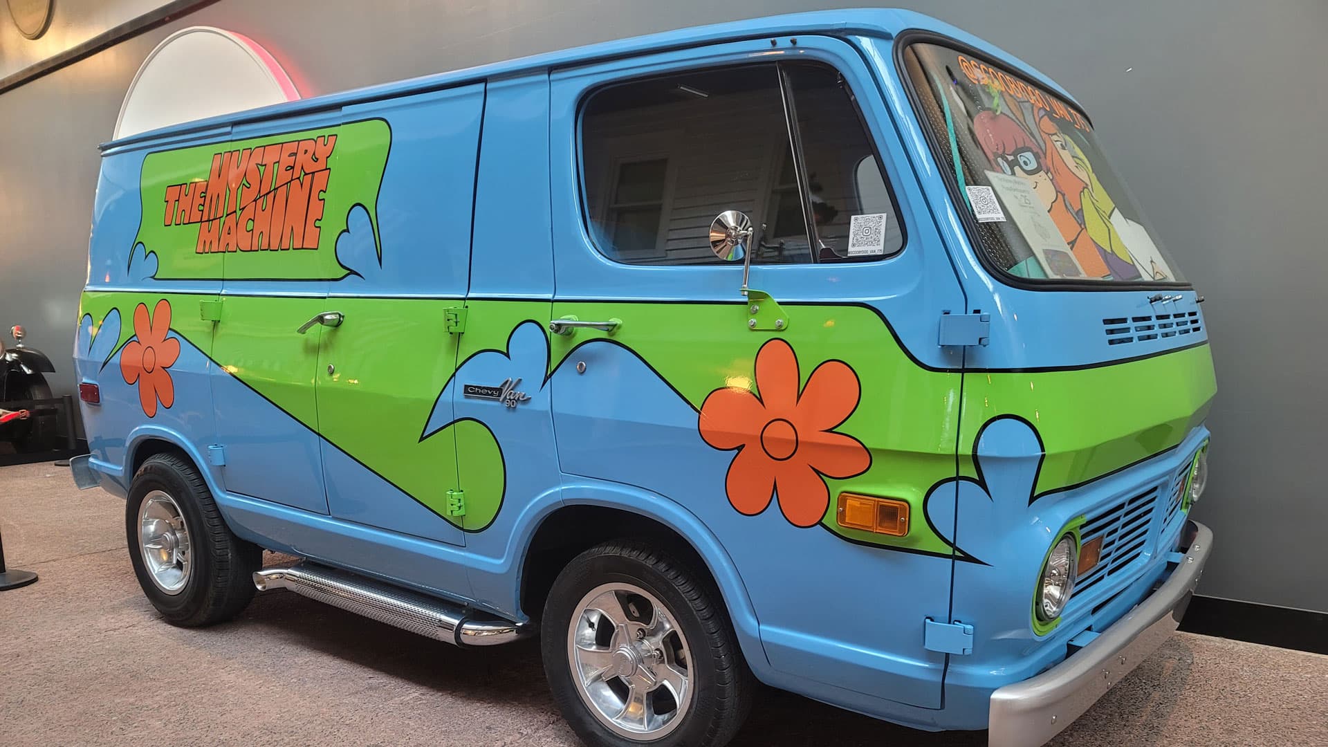 The Mystery Machine van on display at National Automobile Museum, Reno Nevada