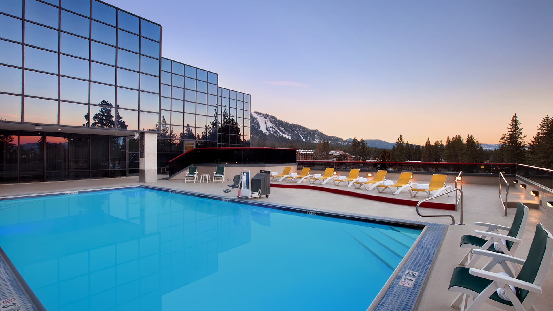 Caesars Republic Heated Pool at Caesars Republic Lake Tahoe — pool area Caesars Republic Heated Pool at Caesars Republic Lake Tahoe — pool area