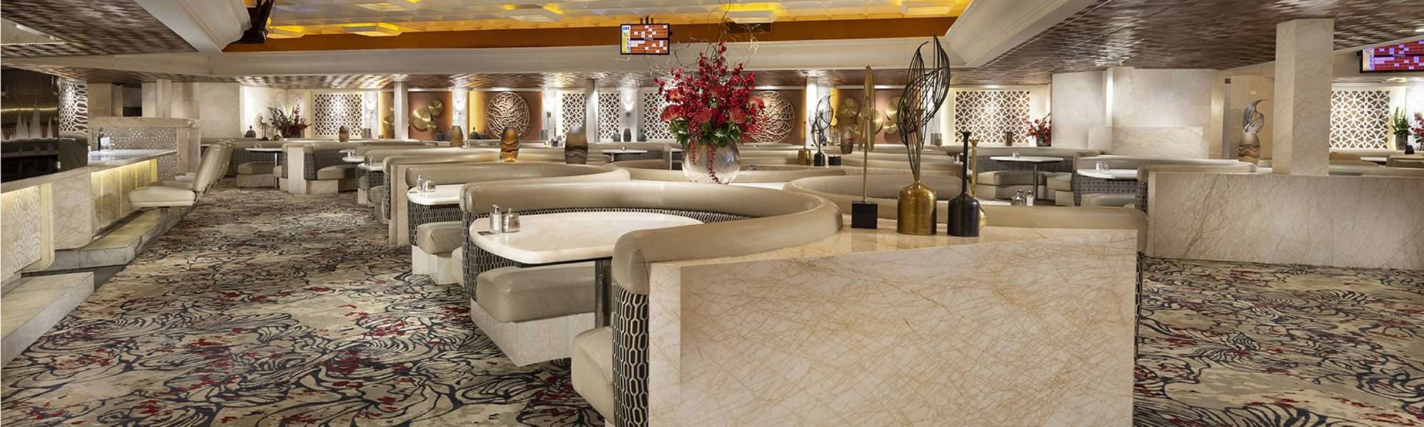 Romanza at Peppermill Resort Spa Casino — restaurant interior with signature dining and ambience Romanza at Peppermill Resort Spa Casino — restaurant interior with signature dining and ambience