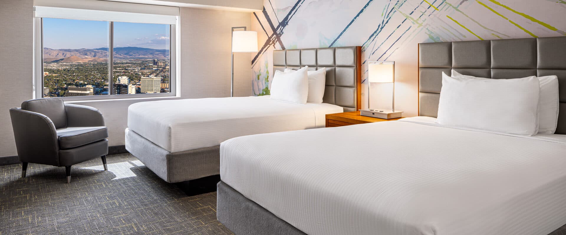 Circus Circus Reno deluxe room with two queen beds