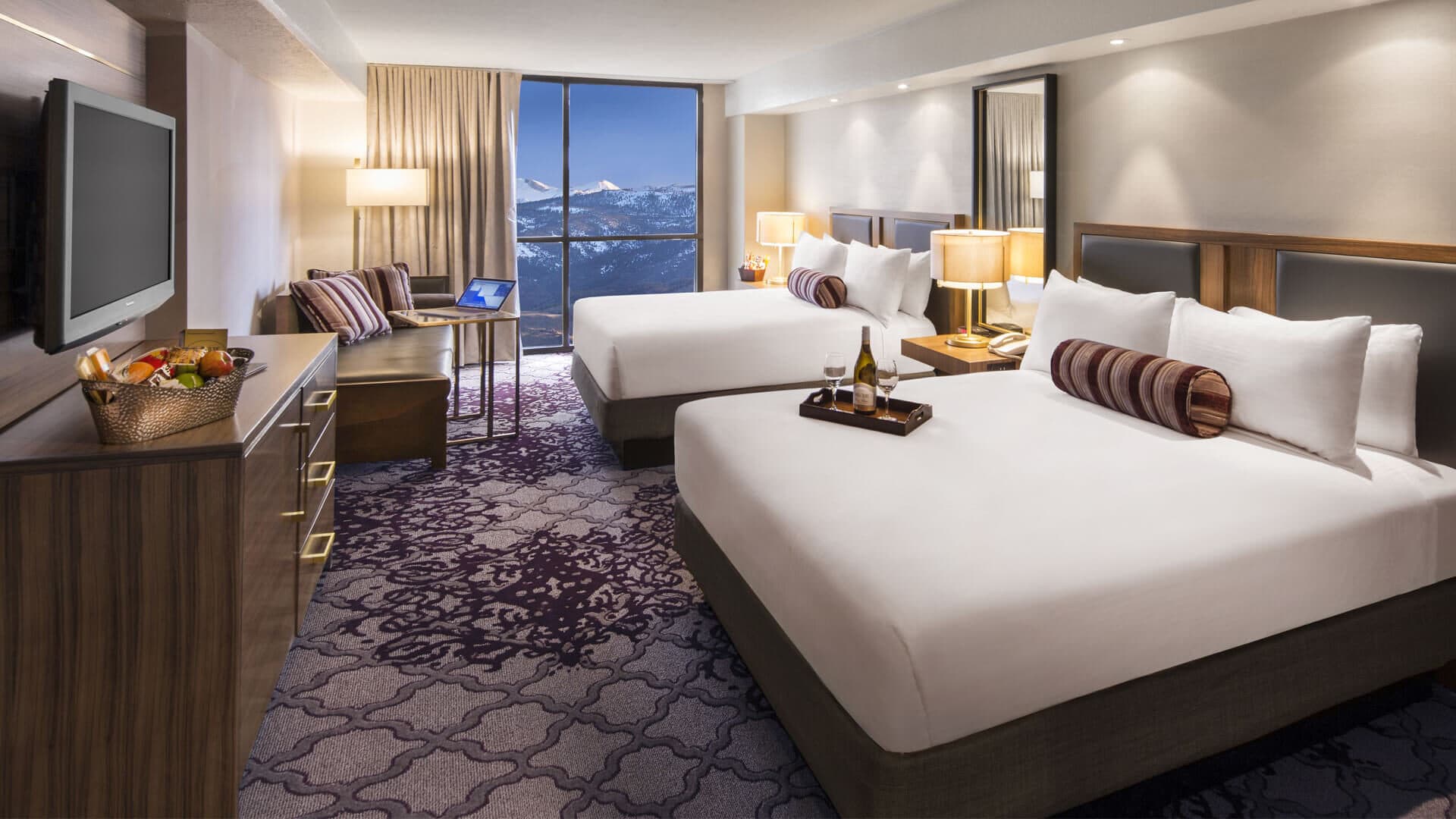 Skyline Superior Room at Eldorado Reno — 2 Queen bedroom with city view