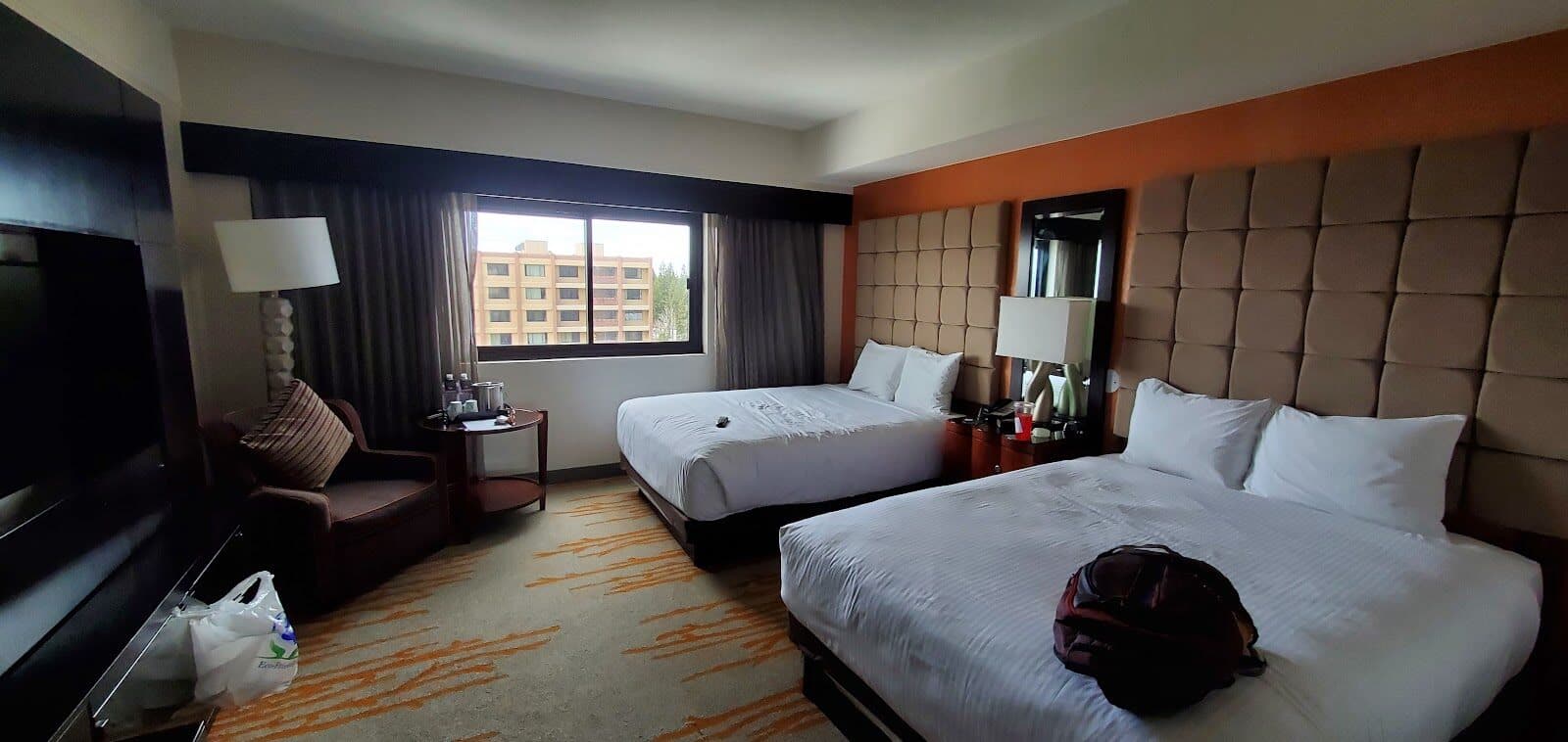 Modern guest room at Golden Nugget Lake Tahoe Hotel & Casino