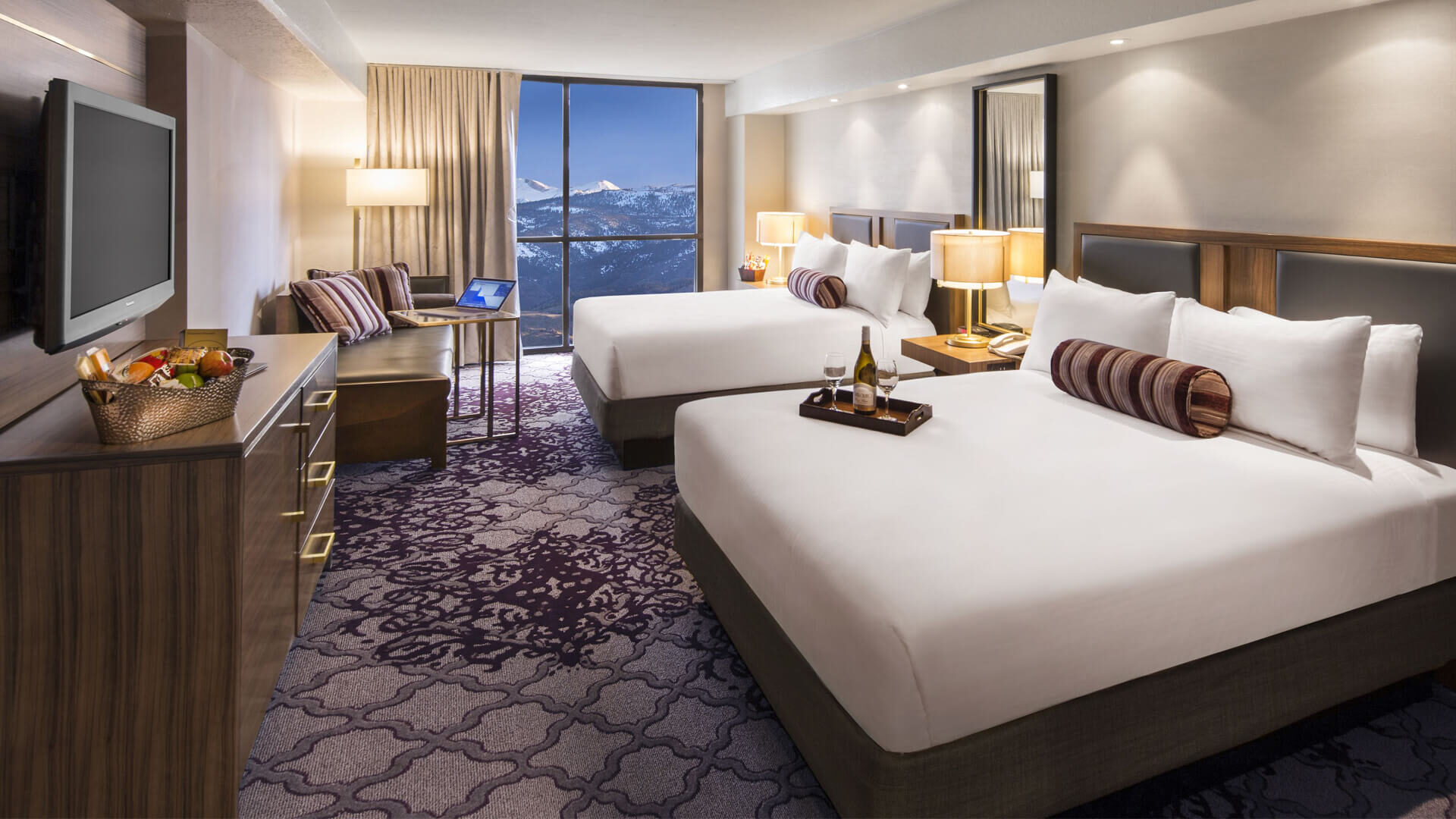 Skyline Superior Room at Eldorado Reno — 2 Queen bedroom with city view