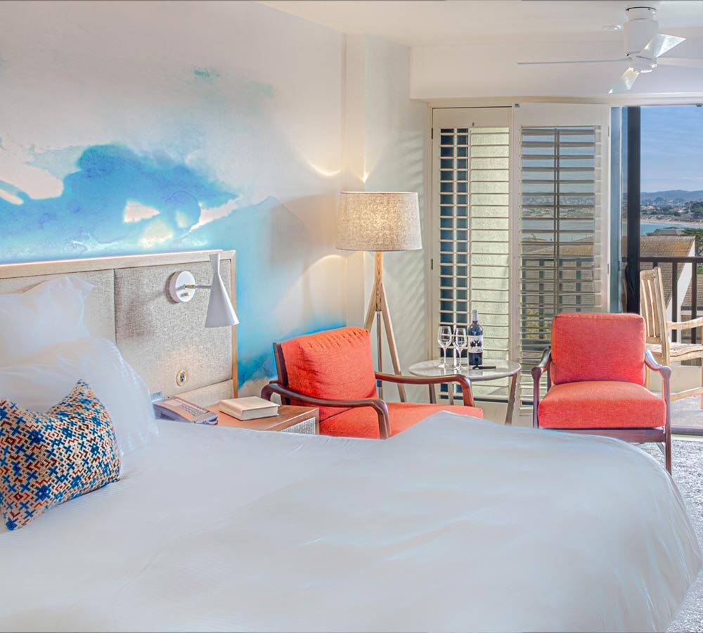 Portola Partial Harbor View ADA King Room — accessible guest room with Monterey Bay view